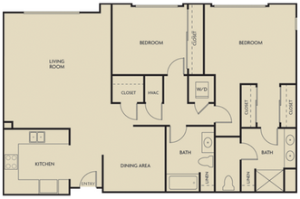 2 Bedroom 2 Bathroom Plan A 421 floor plan